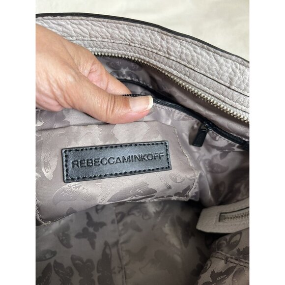 Rebecca Minkoff Soft Leather Satchel Handbag Braided Handles /Adjustable Strap - Picture 7 of 7